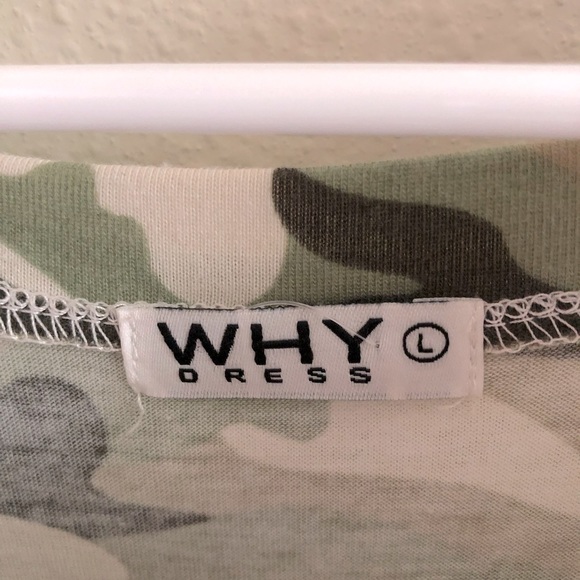 WHY Dress Camouflage Netting High Low Maxi Back Shirt - Picture 4 of 8